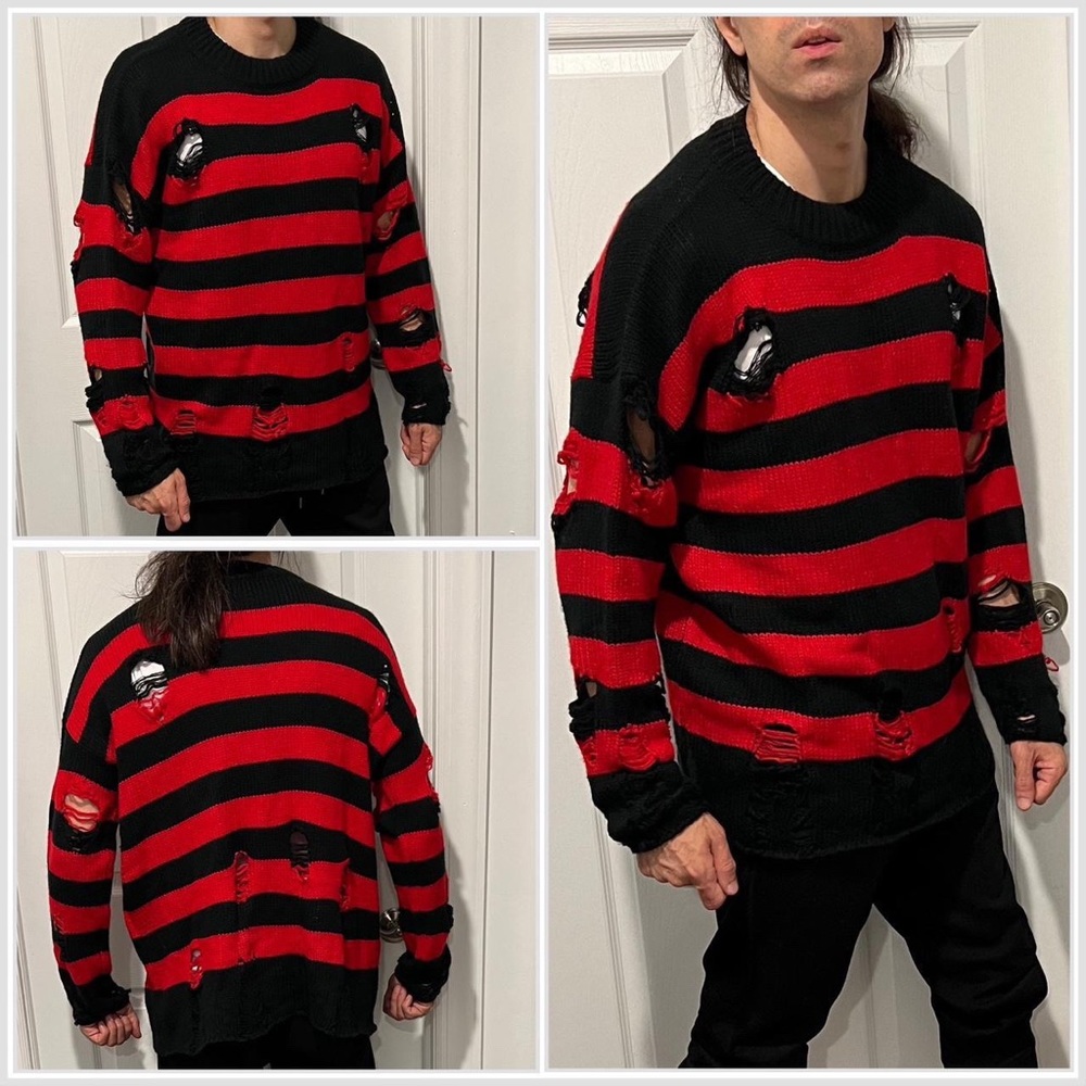 Kurt Cobain Black And Red Sweater